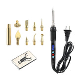 Imdinnogo 3D Printer Accessories Tool Kit Modify Finishing Smoothing Tool Cleaning Needle Scarper: 1Pcs Soldering Iron with 8Pcs Brass Trimming Head 1Pcs Connector Bczamd Imdinnogo