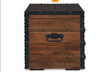 Signature Design by Ashley Kettleby Vintage Wood Storage Trunk or Coffee Table with Lift Top 19", Brown Signature Design by Ashley