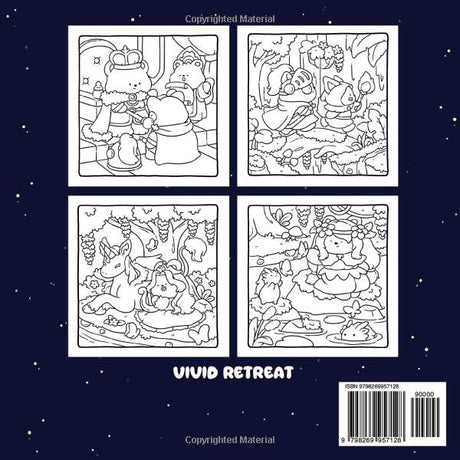 Dreamy Medieval: A Coloring Book for Adults and Teens Featuring Cute Characters and Cozy Life in the Kingdom of Animals for Relaxation Majosta