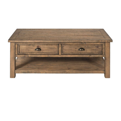 Martin Svensson Home Monterey Solid Wood Coffee Table, Reclaimed Natural - WoodArtSupply