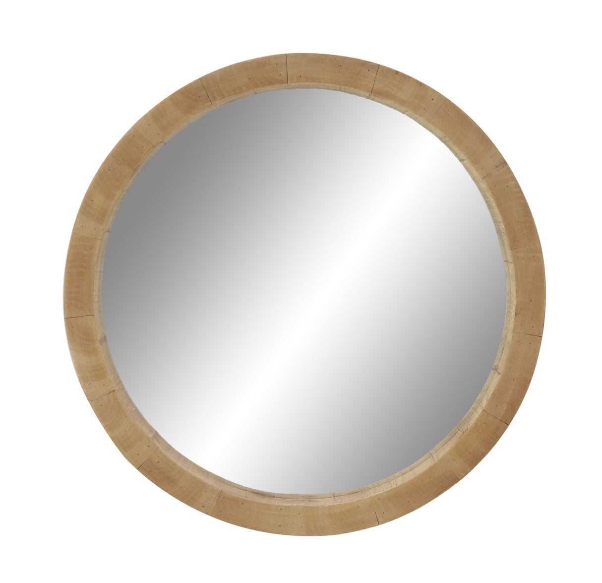 Deco 79 Wood Room Wall Mirror Entryway Mirror, Wall Mounted Mirror 24" x 3" x 24", Brown Deco 79