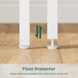 Huuger L Shaped Desk, 47 Inches Computer Desk with Reversible Storage Shelves, Gaming Desk, Corner Desk Home Office Desks, Writing Desk Study Desk with Metal Frame, White Huuger