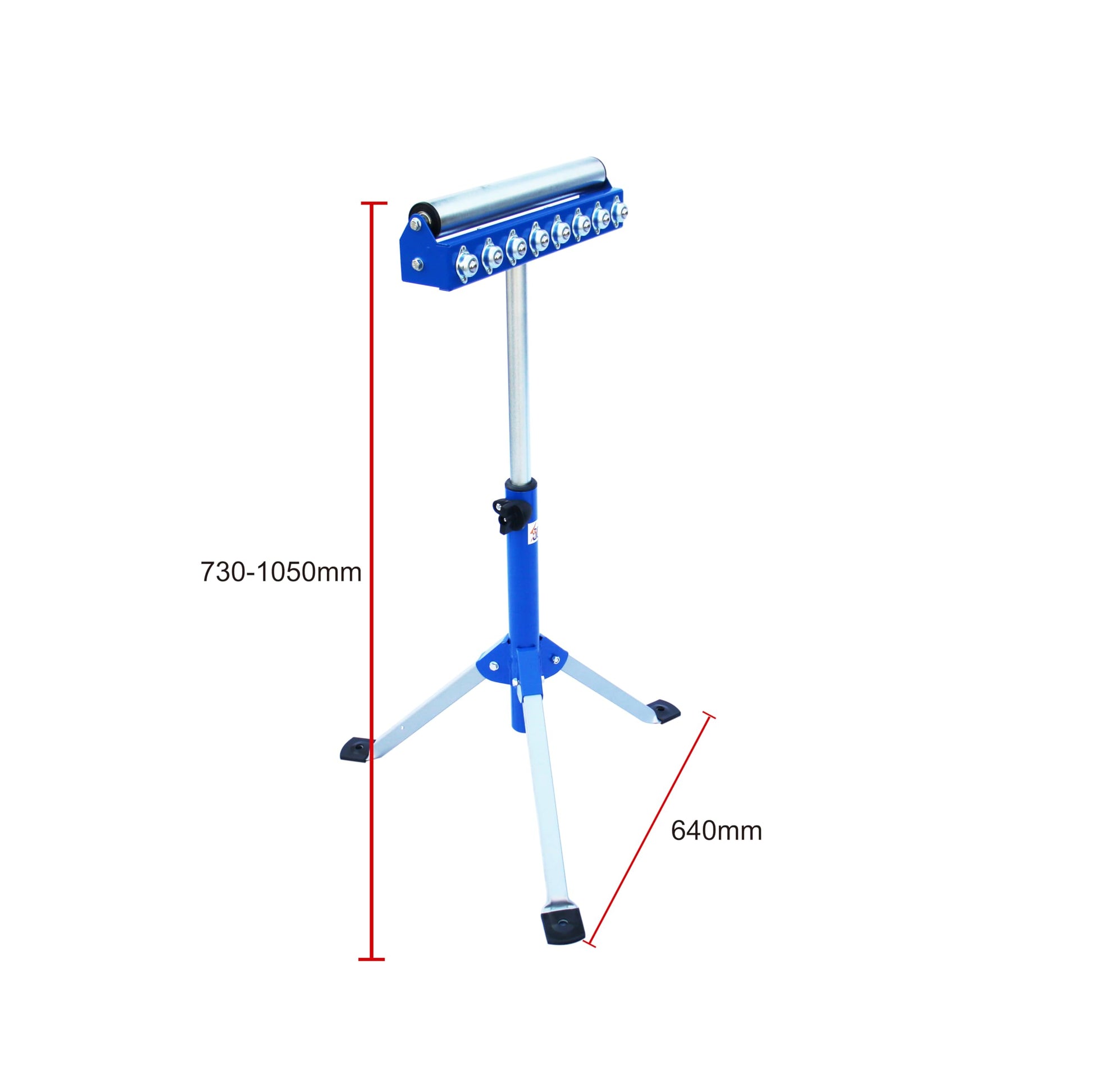 MENIPHIB Ball bearing roller stands for woodworking, adjustable roller stand for table saw,table saw outfeed kit, outfeed table for tablesaw,folding roller stand height adjustable, Blue - WoodArtSupply