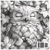 Grayscale Owl Odyssey: Adventurous Coloring Book for Teens and Adults: Intricate Owl Illustrations for Relaxation, Creativity & Stress Relief (Grayscale Animal Coloring Series) WoodArtSupply