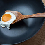 Wooden Kitchen Utensils Set, 5 PCs Natural Acacia Spurtle Set for Non-stick Pan Kitchen Tool Ladle and Wok Spatulas, Salad fork TEZZ