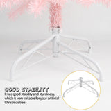 CCINEE Metal Christmas Tree Stand, Universal Folding Xmas Tree Stand 15.7 Inch Replacement Tree Stand Base for 3 Ft to 6 Ft Christmas Artificial Trees Fake Tree, White CCINEE