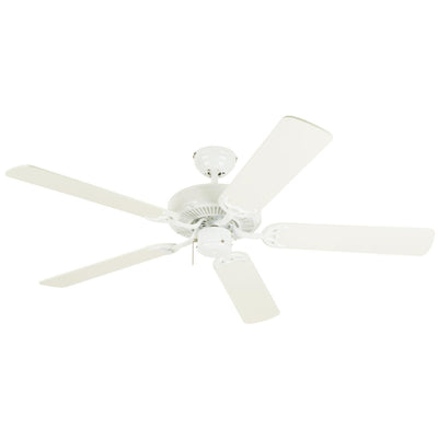 Westinghouse 7802400 Downrod Mount, 5 White Blades Ceiling fan, White 52 Inch