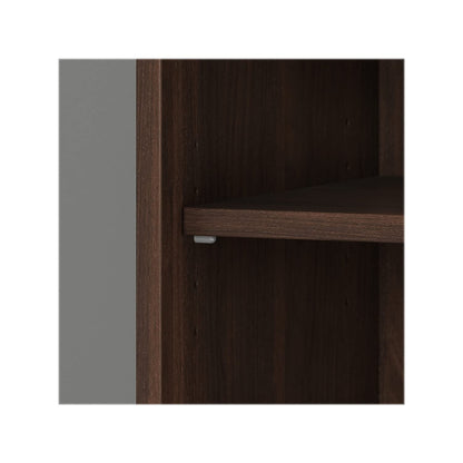 Bush Business Furniture Studio C Modern 5 Shelf Bookcase in Black Walnut - WoodArtSupply