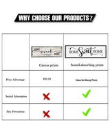 Home Sweet Home Wall Decor: Modern Farmhouse Rustic Sign 12" x 40", Master Bedroom Above Bed Framed Hanging Plaque, Family Decorative for Living Room HLJ ART