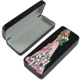 AiYuanzsh 5D Diamond Painting Glasses Case for Adults, DIY Rhinestone Crystal Diamond Art Eyeglass Holder, Handmade Princess Goddess Sunglass Storage Box, Elegant Travel Craft Gift AiYuanzsh