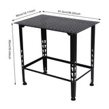 Welding Table,36" X 24" Welding Table Top,0.157in Thick Fabrication Table,600Lbs Load Capacity Metal Workbench,Portable Work Bench With Double-Layer Storage Heavy Duty Carbon Steel Weld Table For Weld SODONAD