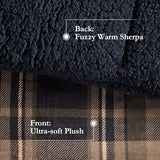Woolrich Reversible Comforter Set Ultra Soft Plush to Sherpa, Down Alternative, Cold Weather Winter Warm Bedding, with Matching Sham, Decorative Pillow Brown/Black Full/Queen 4 Piece Woolrich John Rich & Bros.