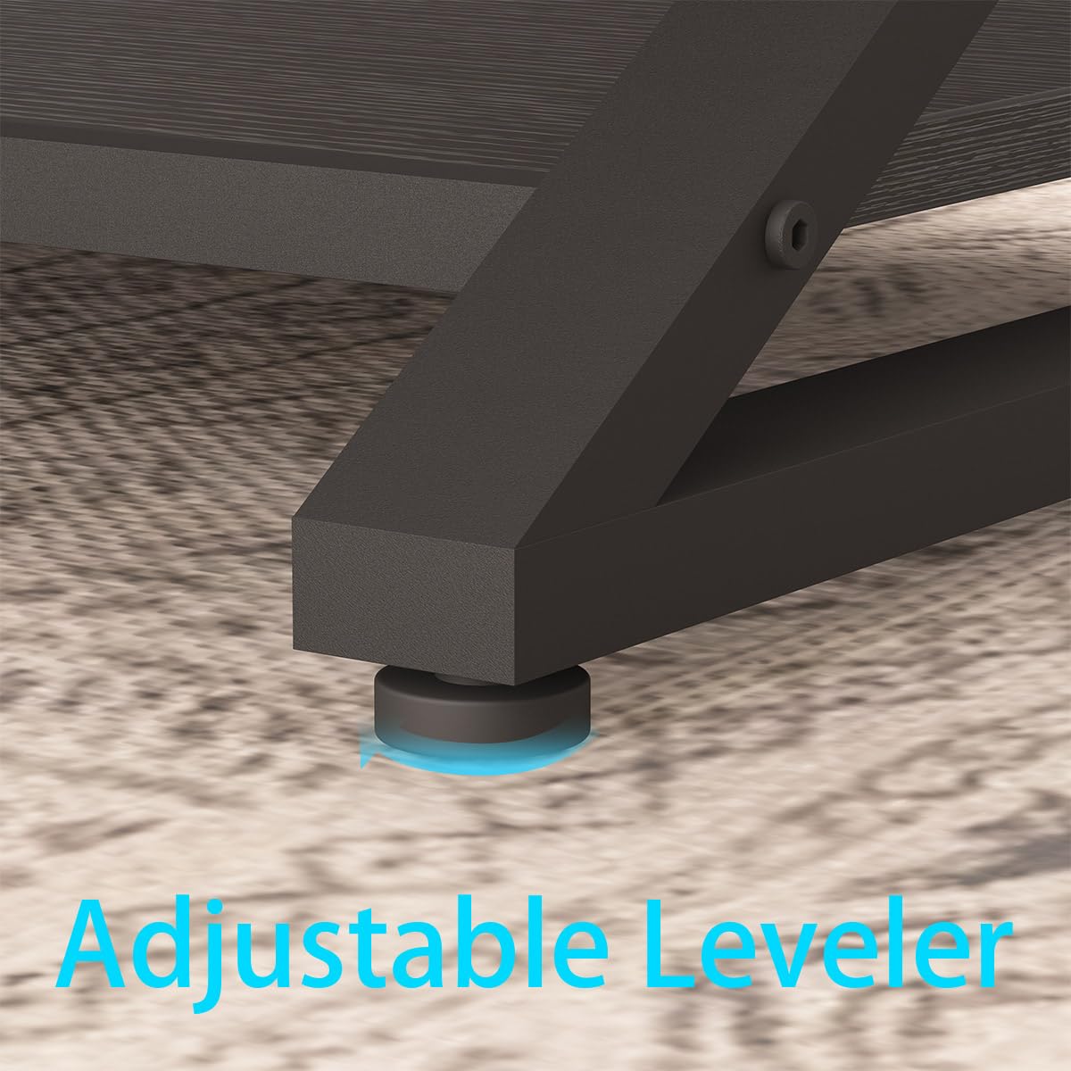 HSH Black Coffee Table Modern, 47 Inch Simple Rectangle Cocktail Table with Storage Display Shelf, 2 Tier Minimalist Industrial Wooden and Metal Center Tea Table for Living Room Office, Black Oak HSH