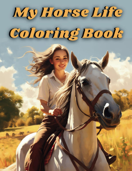 My Horse Life Coloring Book WoodArtSupply