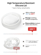 LE TAUCI Ramekins with Lids, 12 oz Ramikin Set for Creme Brulee, Souffle, Dipping Sauce, Ceramic Food Storage Container - 5 inch, Set of 4, Arctic White LE TAUCI