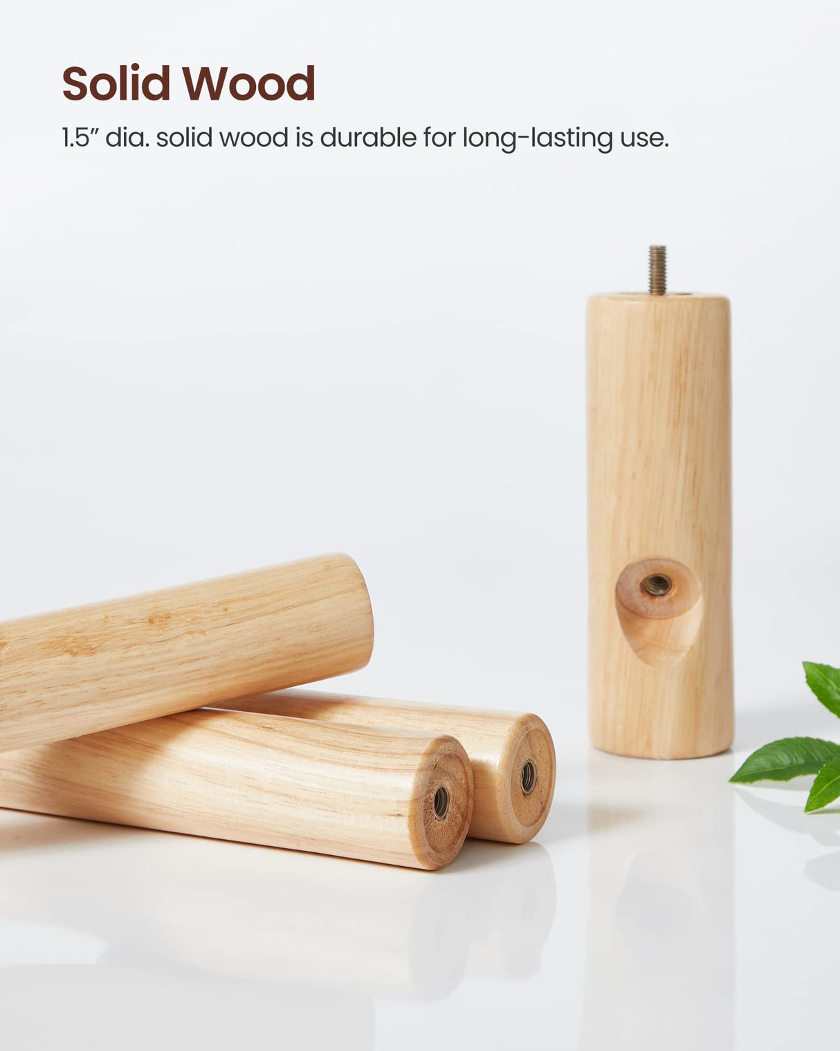 VASAGLE Solid Wood Coat Rack, Free Standing Coat Rack, Tree-Shaped Coat Rack with 8 Hooks, 3 Height Options, for Clothes, Hats, Bags, for Living VASAGLE