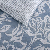 Nautica- King Comforter Set, Cotton Reversible Bedding Set, All Season Designer Home Décor (Tortola Blue, King) Nautica