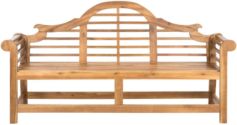 Safavieh Patio Collection Felicity Adirondack Acacia Wood Bench, Natural Safavieh
