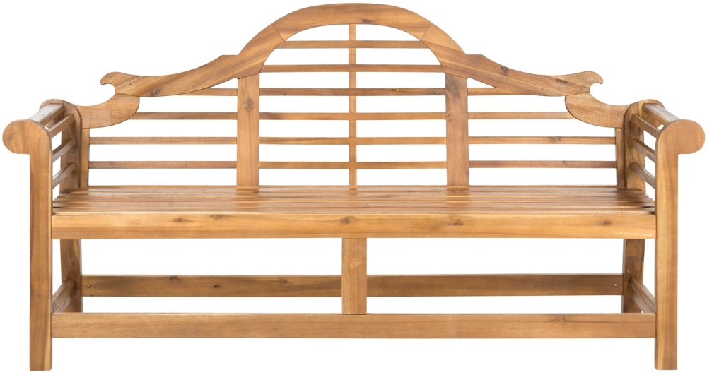 Safavieh Patio Collection Felicity Adirondack Acacia Wood Bench, Natural - WoodArtSupply