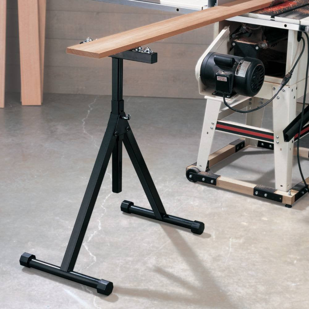 Ball Bearing Roller Stand (28-3/4" - 47") w/ 8 Steel Balls - Heavy Duty Saw Stand for Table Saws, Band Saws, Planers, & Drill Presses - Adjustable Roller Stand Folds Flat for Easy Storage ROCKLER