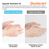 Shuttle Art Dot Markers, 10 Colors Washable Markers for Toddlers,Bingo Daubers Supplies Kids Preschool Children, Non Toxic Water-Based Shuttle Art