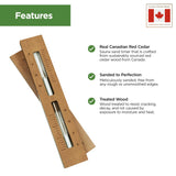 Northwood Sauna - Sauna Sand Timer - Handmade from Canadian Red Cedar Wood - Wall Mounted Rotating 15 Minutes Hourglass Timer with White Sand Northwood Sauna