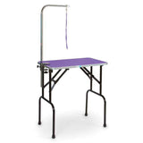 Master Equipment Grooming Table w/36In Grooming Arm, 36x24In Purple Master Equipment