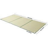 KITBRHOME Tatami Mat (Twin 79" x 39" x 0.5"), Japanese Traditional Tatami Mattress, Natural Rush Grass Floor Tatami Futon Mattress for Sleeping, Sitting, Yoga, Relaxing (Twin) KITBRHOME