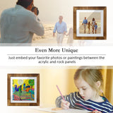 Gun Secret Concealment Furniture Shelf for Pistols Wall Safe, Gun Storage Furniture Cabinet, Decor Wooden Handgun Box with Indoor Picture Frame, Gifts for Men Dad Husband Father's Day GIASSVIO