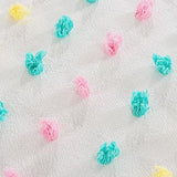 HOMBYS Tufted Pom Poms Bedding Comforter Set for Girls, 3 Piece White Boho Jacquard Kids Comforter Set for All Season，Twin/Twin XL Size HOMBYS