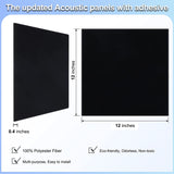 18 Pack Black Acoustic Panels 12"X12"X 0.4"Sound Absorbing Panel Wall Decoration Soundproof Wall Panels High-Density Sound Deadening Panels Acoustic Treatment Panel For Home Studio Dmsky