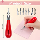 UPlama 4 Pc Rubber Block Carving Stamp Set with Cutter Tools for Printmaking and Crafts UPlama