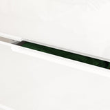 Homsee Tall 5 Drawer Dresser with LED Light, Modern Storage Dresser Chest of Drawers with High Gloss Surface for Bedroom, White (31.5”W x 15.7”D x 42.6”H) Homsee