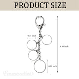 Framendino, Sublimation Blanks Metal Photo Keychains With 5 Pieces Round Heat Transfer Press Personalized Picture Key Rings Custom Keychain Customized DIY Craft Framendino