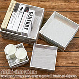 Juexica Set of 4 Wood Display Risers Rustic Cupcake Stand Wooden Stackable Display Box Wood Cake Stand for Dessert Wedding Birthday Baby Shower Party (Classic) Juexica