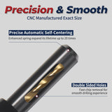 ColumPRO 3 PCS Self Centering Drill Bits Set, Titanium Coated VIX Bits,Door Window Cabinet Hinge Woodworking Pilot Hole Drill Bit 3/32"(#6),7/64"(#8),1/8" (#10) ColumPRO