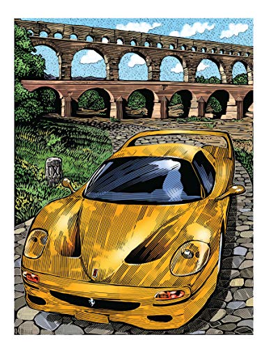 Adult Coloring Cars Coloring Book (Adult Coloring Books: World & Travel) Dover Publications