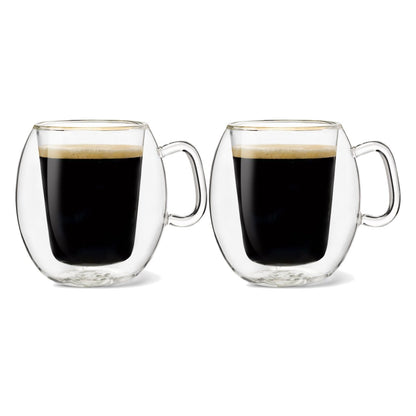 Luigi Bormioli Thermic Suprimo Coffee Mug, 10-1/4-Ounce, Set of 2