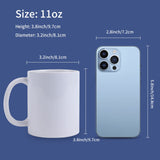 HTVRONT Sublimation Mugs Blank 11 oz - 12 Pack Tazas Para Sublimacion - Sublimation Coffee Mugs HTVRONT