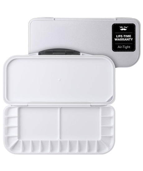 Mr. Pen- Airtight Watercolor Palette with Lid, 1 Pack, 18 Wells and 2 Mixing Areas, Watercolor Palette, Paint Pallet with Lid, Empty Watercolor Palette, Paint Palette, Folding Paint Tray Mr. Pen