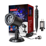 Vanthylit Christmas Projector Lights Outdoor, White Blue Snowflakes Projection Outside, Waterproof LED Landscape Christmas Light for Window Yard House Party Xmas Indoor Decor Vanthylit