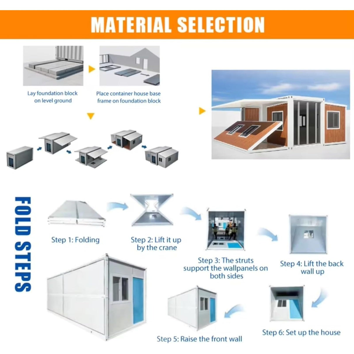 prefab Tiny Homes for Sale prefab Tiny Houses to Live in for Adults, 20FT Expandable Mobile Modular Container with 1 Bedroom, Compact Kitchen, Private Bath, Perfect for Residential or Vacation use Generic