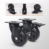 Swivel Caster Wheels 1100lbs,3 Inch Casters Set of 4,Heavy Duty Casters with Brake,YAEMIKY Premium Dual Locking Castors with Plate for Cart,Furniture,Workbench,Trolley(16pcs Screws Included) YAEMIKY
