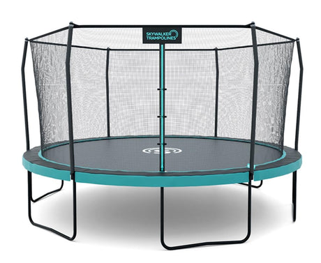 SKYWALKER TRAMPOLINES 12 FT Round Trampoline with Safety Enclosure Net, Outdoor Trampoline, ASTM Approved Skywalker Trampolines