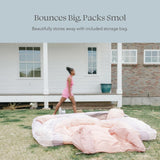 Pink Rainbow Bounce House 8x8 PLAYSMOL