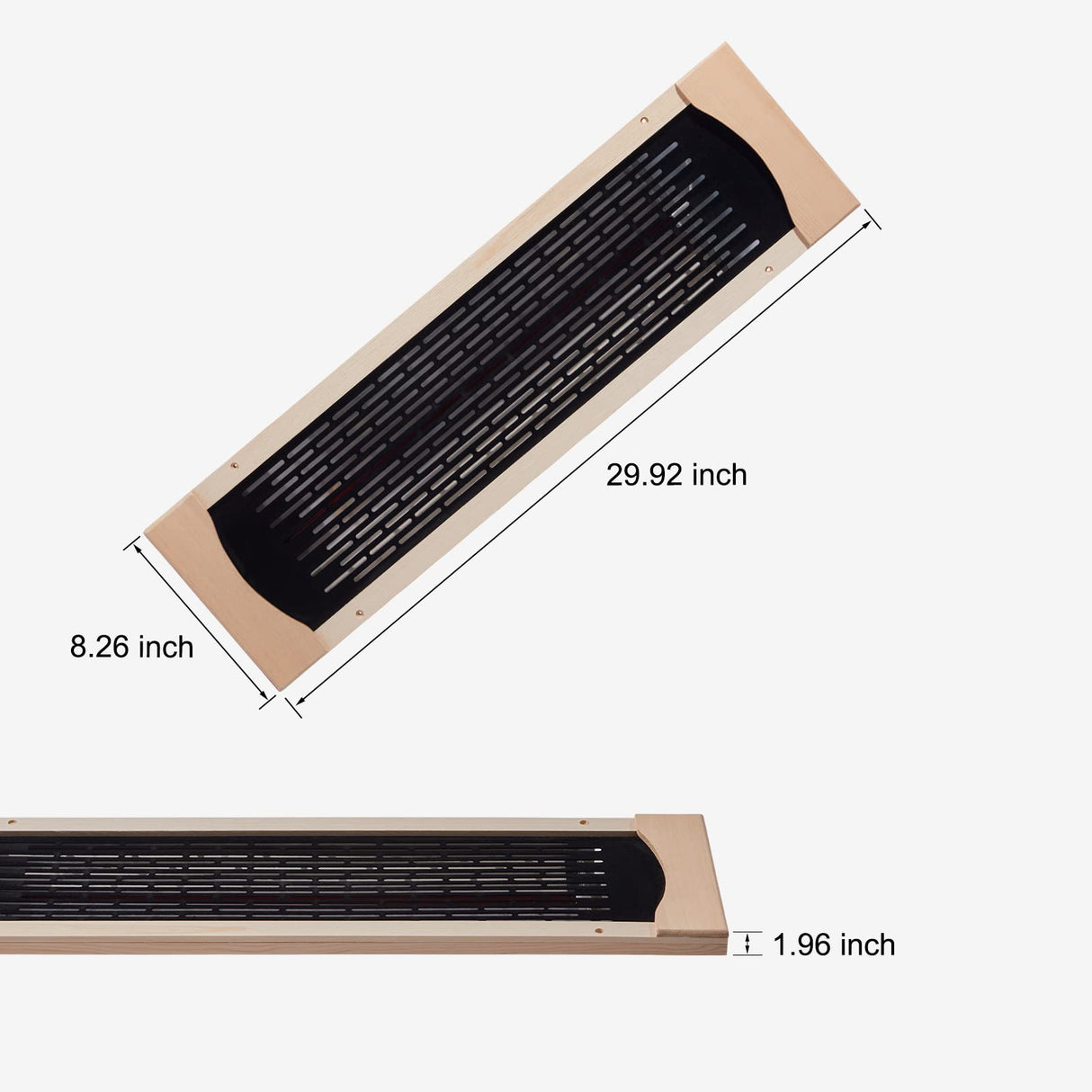 iDOTODO 3Pcs Full Far Infrared Carbon Fiber Glass Red Light Heater Tube, Infrared Sauna Heater Tube Sauna Accessories, 110V Heater, Infrared Suana Heating Tube for Wooden Indoor/Outdoor Sauna (110V) iDOTODO