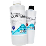 Deep Pour Epoxy Resin Liquid Glass 48 oz Kit, 2-4 inch Super Clear Amazing Flower Casting Resin Kit, Wood Inlay High Temp Heat UV Resistant Epoxy, Bubble Free Food Grade Safe Low Viscosity FGCI