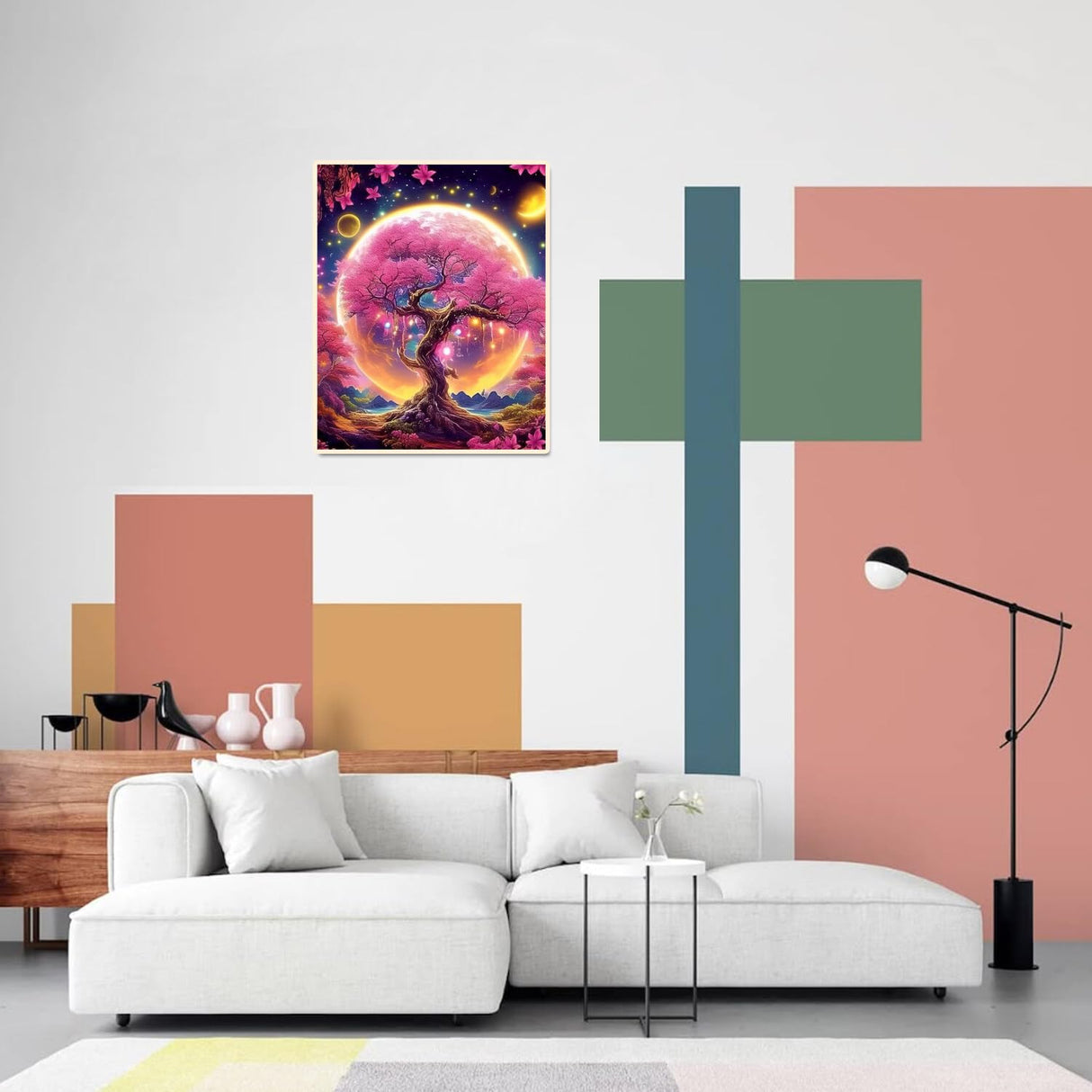 obterie Tree of Life Paint by Numbers Kit for Adults Beginner Tree Oil Painting Kit Adult Paint by Number Kits on Canvas DIY Painting for Beginners Art by Numbers for Gifts Home Wall Decor 16x20 Inch obterie