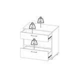 Tvilum Sofia 3-Drawer Bedroom Storage Chest, White, 27.6" W x 26.2" H x 15.67" D Tvilum