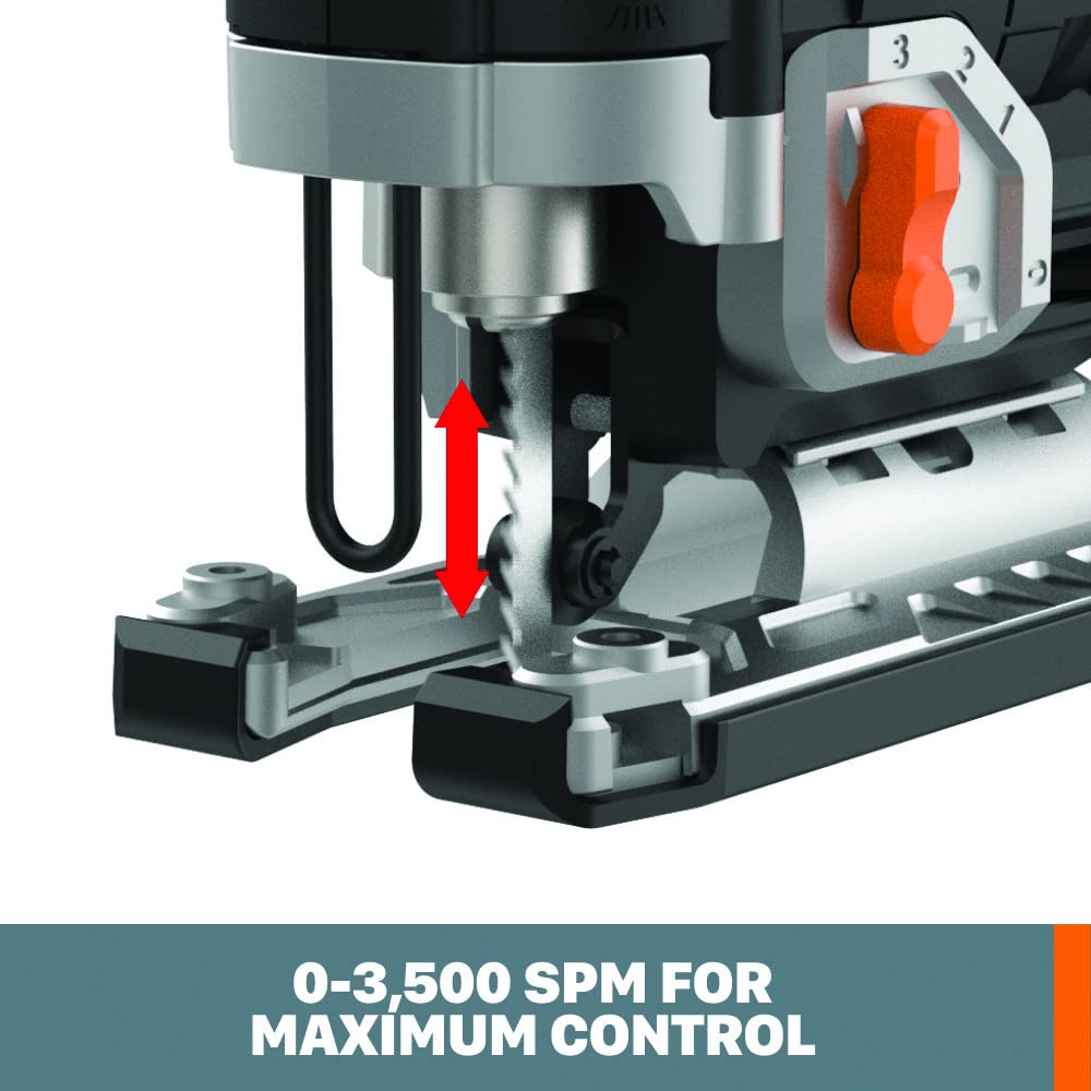 Worx NITRO 20V Power Share Cordless Jigsaw with Brushless Motor - WX542L.9 (Tool Only) WORX